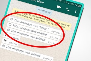خواندن پیام های حذف شده واتساپ